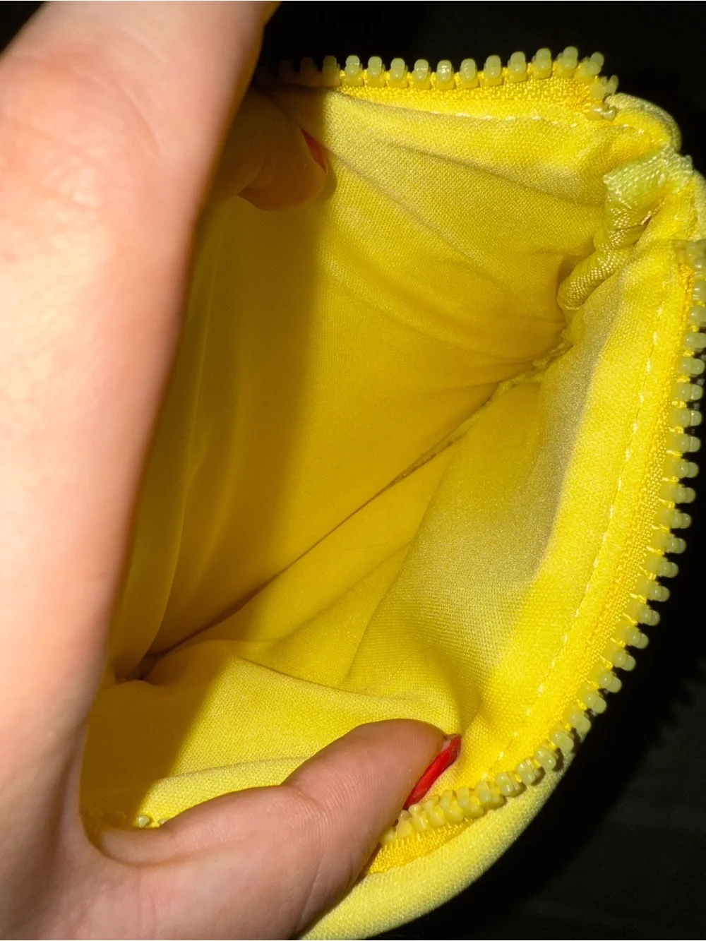 RHODE Bright Yellow Quilted Puffer Pouch - Picture 3 of 3
